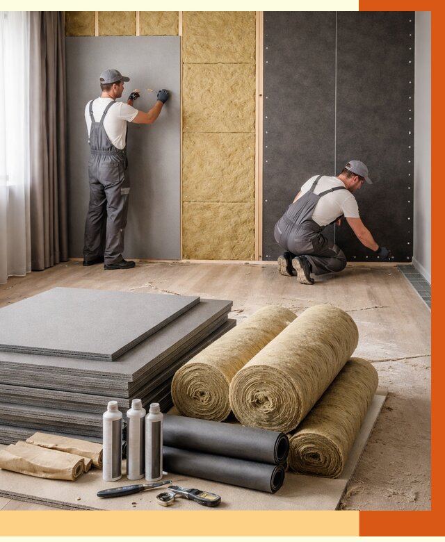 Шумоизоляция дома в чернушке от 4570 руб/м2 — комплексная звукоизоляция под ключ | ТепломастерЧрш