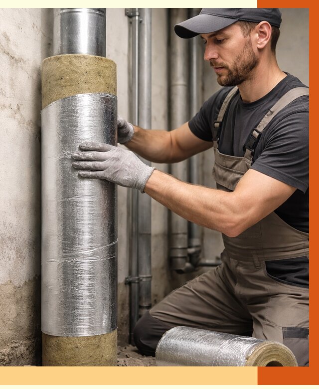 Шумоизоляция труб в чернушке от 1219 руб. — шумоподавление и звукоизоляция труб | ТепломастерЧрш