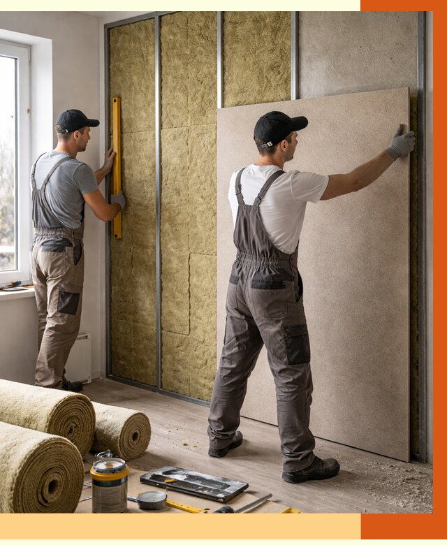 Шумоизоляция стен в чернушке от 4570 руб/м2 — звукоизоляция стен под ключ | ТепломастерЧрш