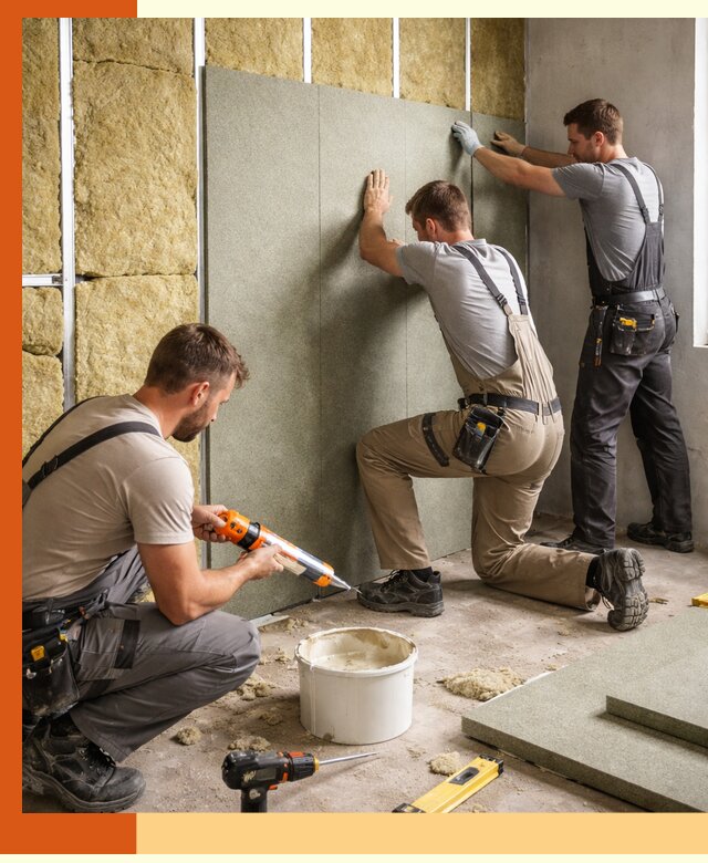 Профессиональная шумоизоляция стен в чернушке для квартир и домов