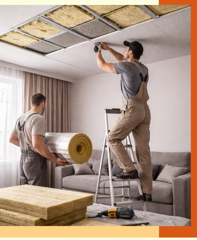 Шумоизоляция потолка в чернушке от 2285 руб. под ключ | Профессионально — ТепломастерЧрш