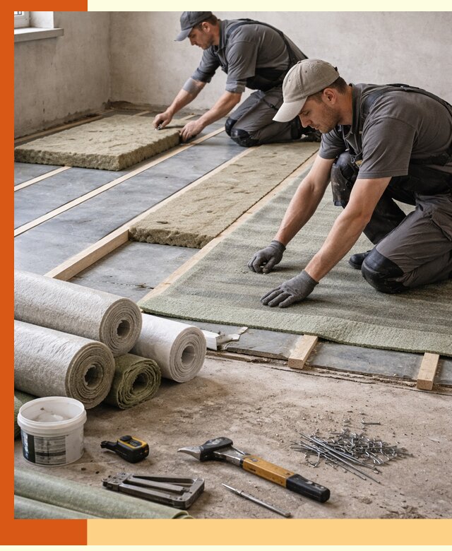 Шумоизоляция пола в чернушке — профессиональная звукоизоляция помещений