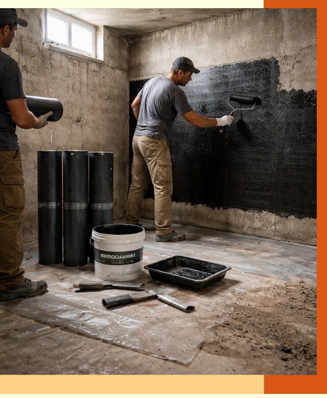 Гидроизоляция подвала в чернушке от 3555 руб. под ключ | Профессионально — ТепломастерЧрш