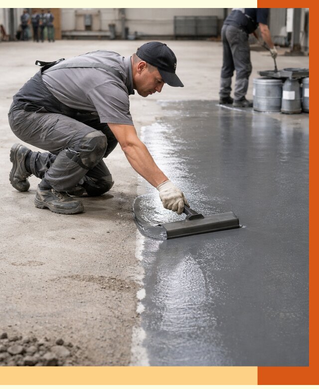 Гидроизоляция промышленного пола в чернушке от 1219 руб./м2 — ТепломастерЧрш специалисты под ключ