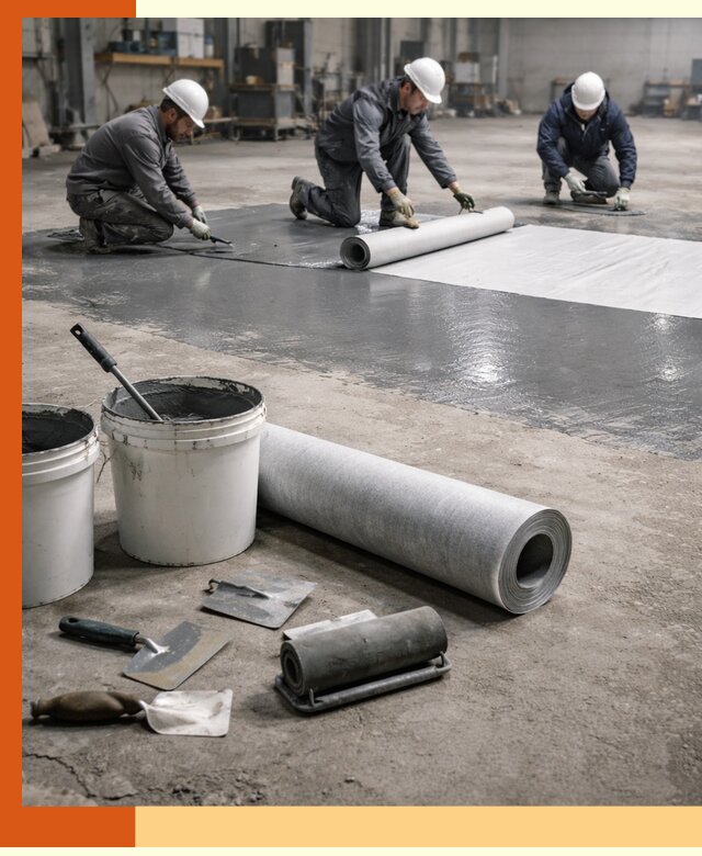 Гидроизоляция промышленного пола в чернушке — защита и долговечность