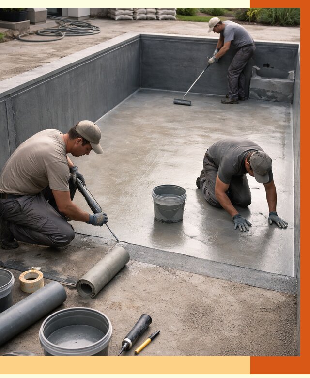 Профессиональная гидроизоляция бассейна в чернушке от 6601 руб. за м2 | ТепломастерЧрш