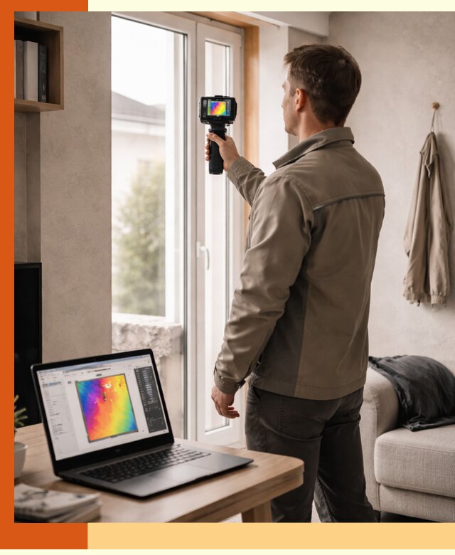 Тепловизионное обследование квартиры в чернушке для поиска утечек тепла