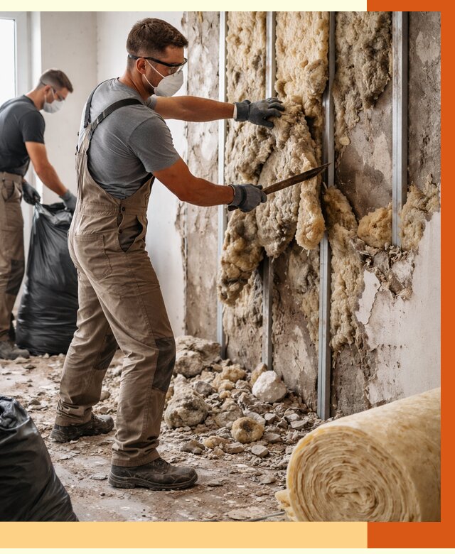 Демонтаж старого утеплителя в чернушке от 3555 руб. — работы под ключ | ТепломастерЧрш