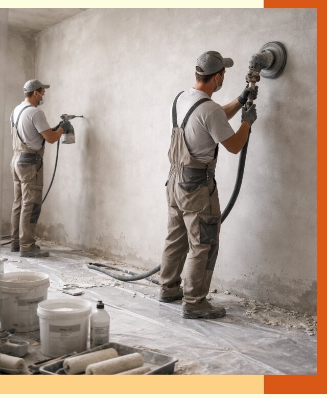 Подготовка поверхности под напыление в чернушке от 1219 руб. — ТепломастерЧрш